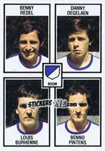 Figurina Benny Redel / Danny Degelean / Louis Burhenne / Benno Pintens - Football Belgium 1981-1982 n. 390 - Panini