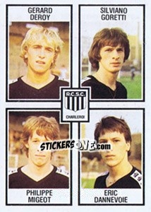 Sticker Gerard Deroy / Silviano Goretti / Philippe Migeot / Eric Dennevoie - Football Belgium 1981-1982 n. 396 - Panini