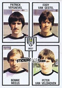 Figurina Patrick Versaevel / Eddy van Gestel / Bennie Meeus / Peter van Veldhoven - Football Belgium 1981-1982 n. 399 - Panini
