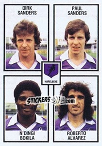 Cromo Dirk Sanders / Paul Sanders / N'Dingi Bokila / Roberto Alvarez-Roberto - Football Belgium 1981-1982 n. 402 - Panini