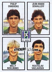 Figurina Philip Enkekens / Jean-Marie Dewalleff / Willy Noelmans / Rostislav Vaclavisek - Football Belgium 1981-1982 n. 404 - Panini