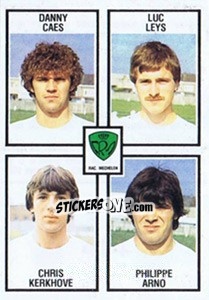 Sticker Danny Caes / Luc Leys / Chris Kerkhove / Philippe Arno - Football Belgium 1981-1982 - Panini