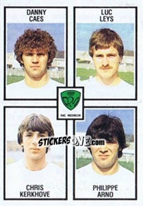 Sticker Danny Caes / Luc Leys / Chris Kerkhove / Philippe Arno - Football Belgium 1981-1982 n. 414 - Panini
