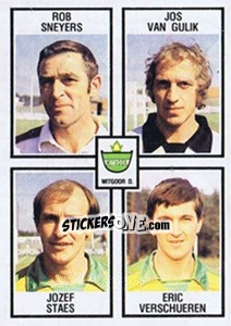 Figurina Rob Sneyers / Jos van Gulik / Jozef Staes / Eric Verschueren - Football Belgium 1981-1982 - Panini