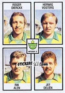 Sticker Roger Dierckx / Herwig Vosters / Rik Alen / Jef Delien - Football Belgium 1981-1982 n. 425 - Panini