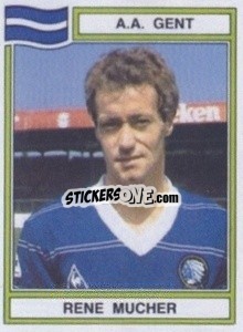 Sticker Rene Mucher - Football Belgium 1983-1984 - Panini