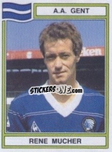 Sticker Rene Mucher - Football Belgium 1983-1984 n. 137 - Panini