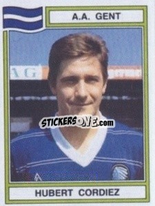 Cromo Hubert Cordiez - Football Belgium 1983-1984 - Panini