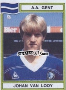 Sticker Johan van Looy - Football Belgium 1983-1984 - Panini