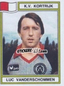 Sticker Luc vanderschommen - Football Belgium 1983-1984 - Panini