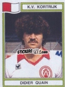 Sticker Didier Quain - Football Belgium 1983-1984 - Panini
