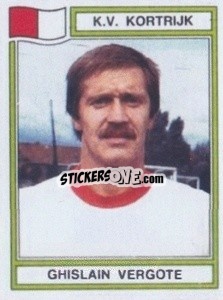 Sticker Ghislain Vergote - Football Belgium 1983-1984 - Panini
