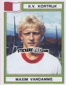 Sticker Maxim Vandamme - Football Belgium 1983-1984 - Panini