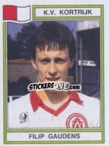 Sticker Filip Gaudens - Football Belgium 1983-1984 - Panini
