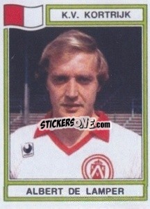 Sticker Albert de Lamper - Football Belgium 1983-1984 - Panini