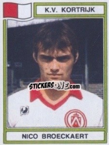 Sticker Nico Broeckaert - Football Belgium 1983-1984 n. 163 - Panini