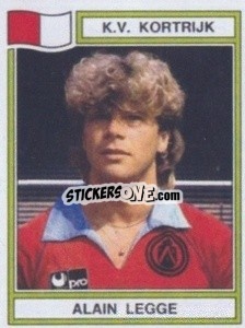 Figurina Alain Legge - Football Belgium 1983-1984 - Panini