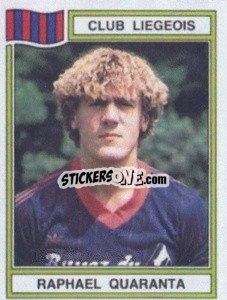Sticker Raphael Quaranta - Football Belgium 1983-1984 - Panini