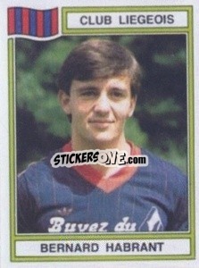 Sticker Bernard Habrant - Football Belgium 1983-1984 - Panini