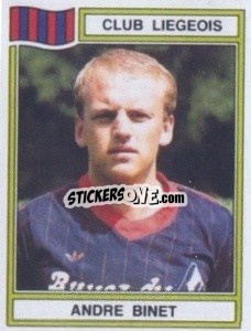 Sticker Andre Binet - Football Belgium 1983-1984 n. 181 - Panini