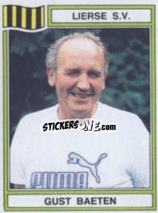 Sticker Gust Baeten - Football Belgium 1983-1984 - Panini