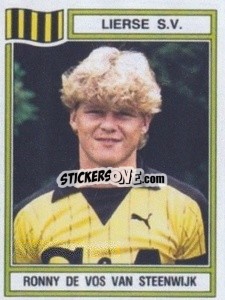 Sticker Ronny de vos van Steenwijk - Football Belgium 1983-1984 - Panini