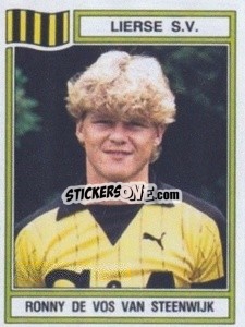 Sticker Ronny de vos van Steenwijk - Football Belgium 1983-1984 n. 189 - Panini