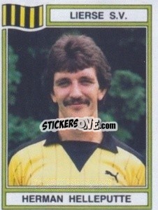 Sticker Herman Helleputte - Football Belgium 1983-1984 - Panini
