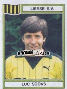 Sticker Luc Soons - Football Belgium 1983-1984 - Panini