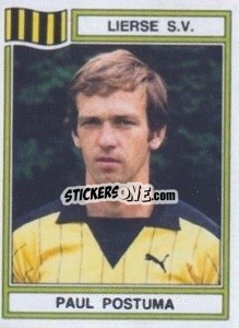 Figurina Paul Postuma - Football Belgium 1983-1984 - Panini