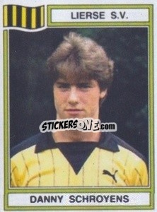 Sticker Danny Schroyens - Football Belgium 1983-1984 - Panini