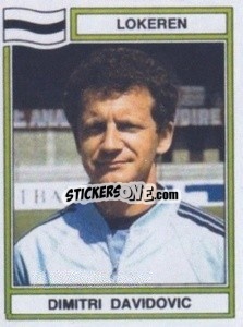Sticker Dimitri Davidovic - Football Belgium 1983-1984 n. 202 - Panini