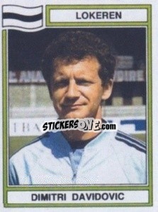 Figurina Dimitri Davidovic - Football Belgium 1983-1984 - Panini