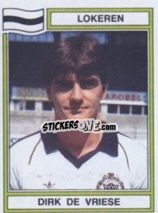Sticker Dirk de Vriese - Football Belgium 1983-1984 - Panini