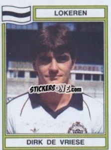Cromo Dirk de Vriese - Football Belgium 1983-1984 n. 210 - Panini