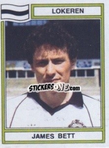 Cromo James Bett - Football Belgium 1983-1984 - Panini