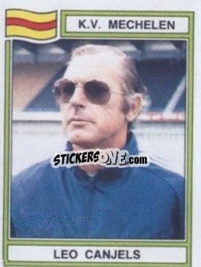 Sticker Leo Canjels - Football Belgium 1983-1984 - Panini
