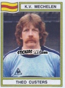 Sticker Theo Custers - Football Belgium 1983-1984 - Panini