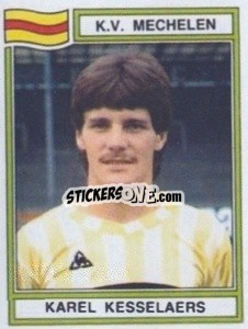 Sticker Karel Kesselaers - Football Belgium 1983-1984 - Panini