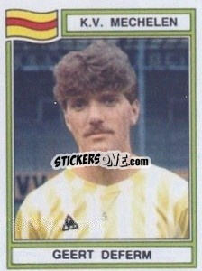 Figurina Geert Deferm - Football Belgium 1983-1984 - Panini