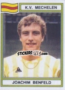 Sticker Joachim Benfeld - Football Belgium 1983-1984 - Panini
