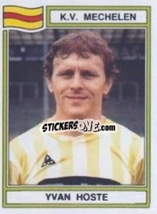 Sticker Yvan Hoste - Football Belgium 1983-1984 - Panini