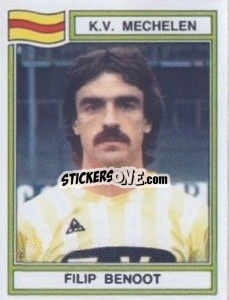 Cromo Filip Benoot - Football Belgium 1983-1984 - Panini