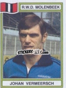 Sticker Johan Vermeersch - Football Belgium 1983-1984 - Panini