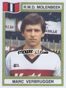 Cromo Marc Verbruggen - Football Belgium 1983-1984 - Panini