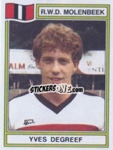 Sticker Yves Degreef - Football Belgium 1983-1984 - Panini