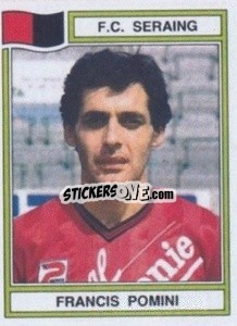 Figurina Francis Pomini - Football Belgium 1983-1984 - Panini