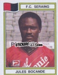 Figurina Jules Bocande - Football Belgium 1983-1984 - Panini