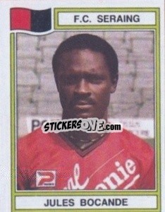 Sticker Jules Bocande - Football Belgium 1983-1984 n. 267 - Panini