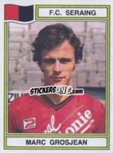 Figurina Marc Grosjean - Football Belgium 1983-1984 - Panini